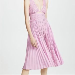 Self-Portrait Pleated Dress